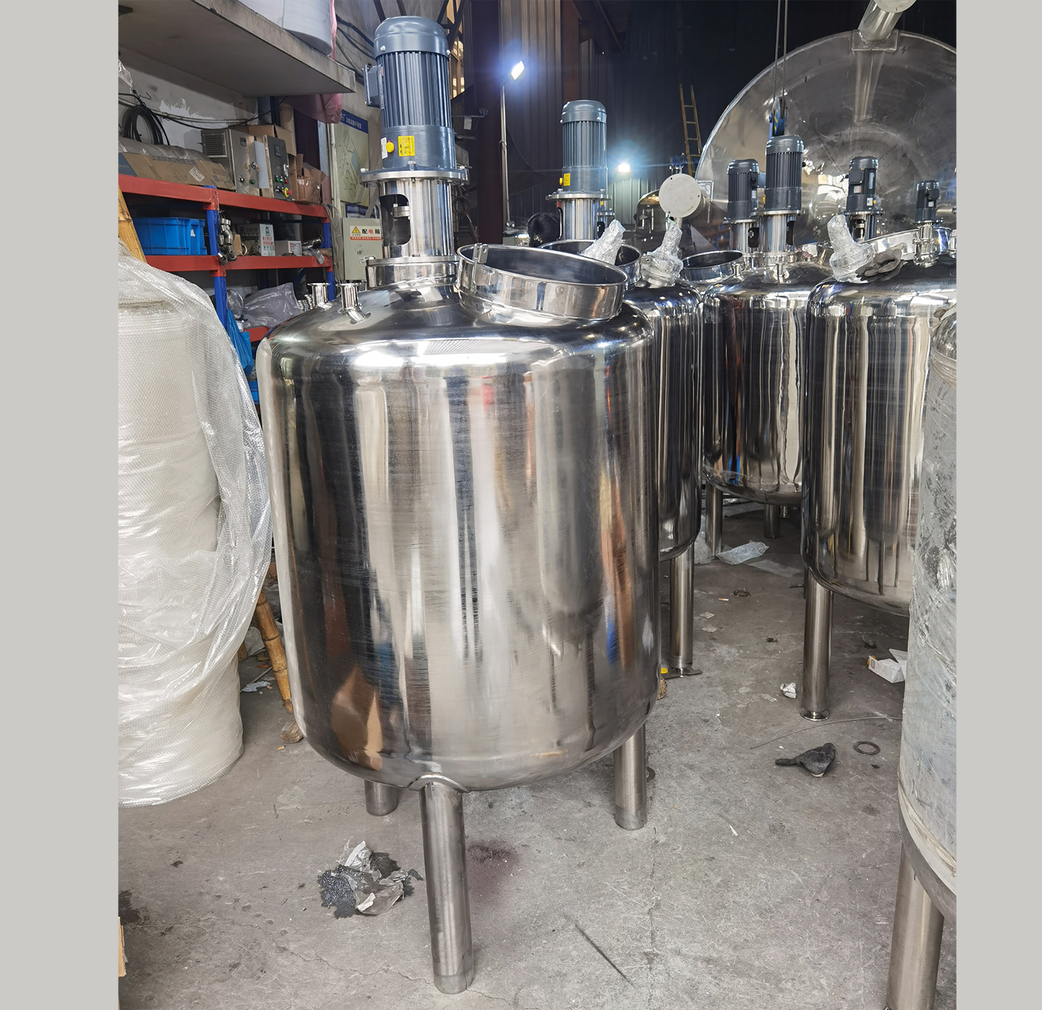 Tanque de mezcla de jarabe de azúcar de calefacción de vapor de 1000 litros