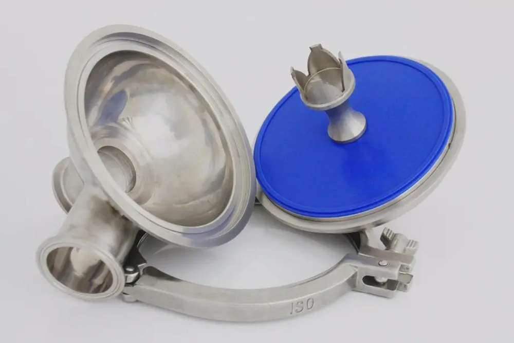 Válvula reguladora de presión constante neumática sanitaria con carga de aire serie CPMI-2 de CPM