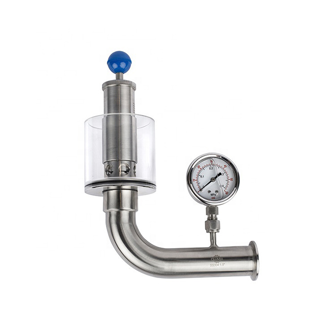Válvulas de alivio de presión cruzadas para lácteos SS316l 