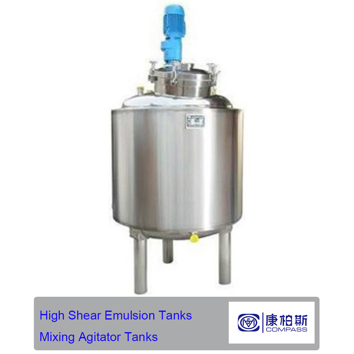 Tanque de bebida de leche de jugo sanitario personalizado de 1000 galones con tanque de almacenamiento de acero inoxidable líquido de rueda 